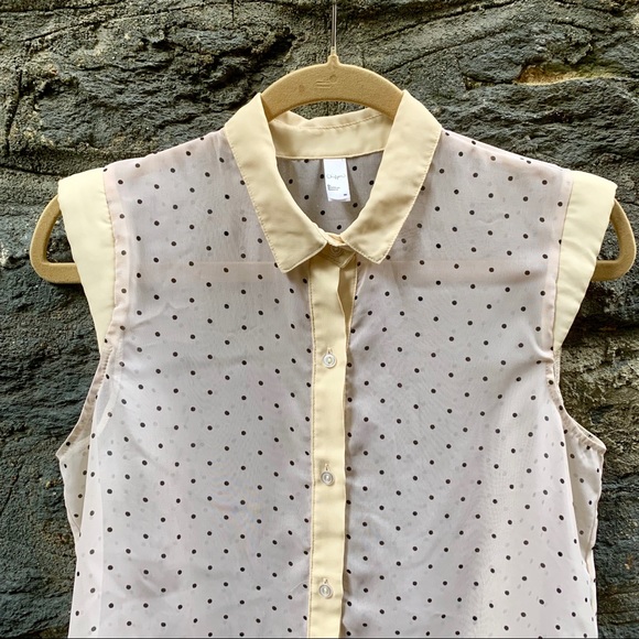 American Apparel | Chiffon Button Up Blouse - Picture 2 of 7